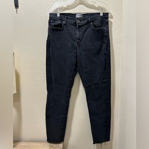 AGOLDE Sophie Black High Rise Skinny Jeans, 32